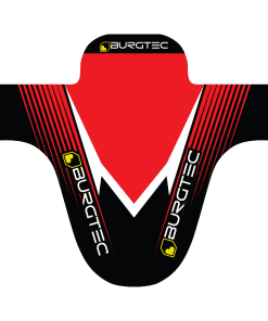 Garde Boue Burgtec Moto MudGuard Noir/Rouge