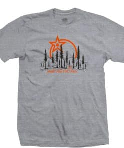 T-Shirt Orange Made for the Trail Gris  S/M
