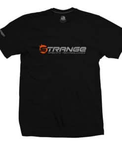 T-shirt Orange Strange Logo Noir  S/M|L/XL