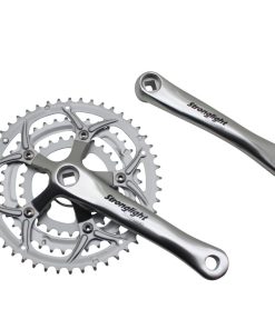 Pedalier Route Stronglight 9-10V. Impact Eco Argent 170mm 48-38-28 Compatible 8V. (Axe Carre 115mm)