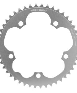 Plateau Route 5 Branches D.130 Stronglight Dural 46 Dents Argent Type Shimano 8-9V.