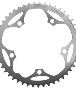 Plateau Route 5 Branches D.130 Stronglight Dural 49 Dents Argent Type Shimano 8-9V.