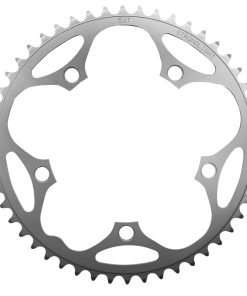 Plateau Route 5 Branches D.130 Stronglight Dural 50 Dents Argent Type Shimano 8-9V.