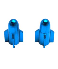 Bouchon de Valve Scoot-Cyclo Replay vs Rocket Alu Bleu (Paire)