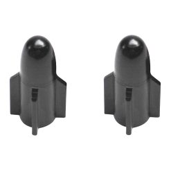 Bouchon de Valve Scoot-Cyclo Replay vs Rocket Alu Noir (Paire)