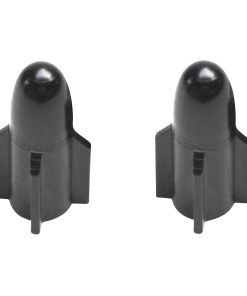 Bouchon de Valve Scoot-Cyclo Replay vs Rocket Alu Noir (Paire)
