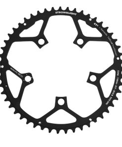 Plateau Route 5 Branches D.110 Stronglight Ultra Torque 51 Dents Exterieur Campagnolo Noir Ct2 Stronglight Record Carbon - Chorus Carbon - Athena Alu 11V.
