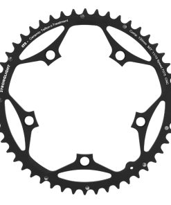 Plateau Route 5 Branches D.130 Stronglight Ct2 50 Dents Exterieur Noir Type Shimano 10-11V.