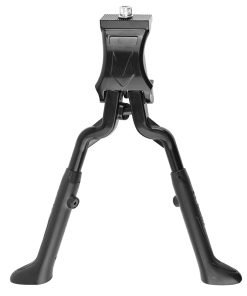 Bequille Velo Double Centrale Newton 24-28" Reglable Alu Noir (Sans Contre-Plaque)