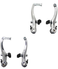 Etrier Frein VTT-City V-Brake Alu Argent (2 Paires) 110mm Compatible Garde-Boue