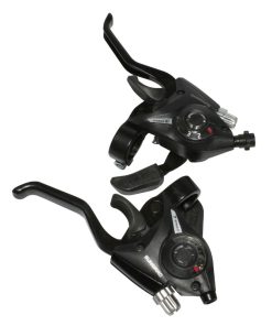 Levier-Manette VTT Patin Gravity 3X7V. Noir Alu V-Brake Compatible Shimano (Paire)