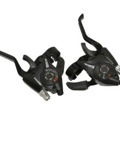 Levier-Manette VTT Patin Gravity 3X8V. Noir Alu V-Brake Compatible Shimano (Paire)