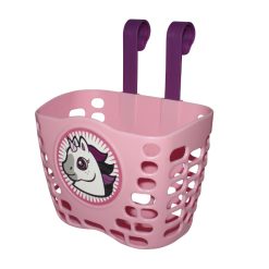 Panier Avant Enfant Gravity Licorne Rose Fixation Par Sangle Sur Cintre Guidon