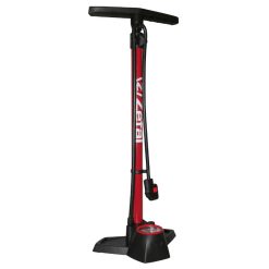 Pompe A Pied Zefal Profil Max Fp30 Corps Acier Support Resine Rouge Manometre 12Bar Raccord Switch Vp-vs Avec Accessoires