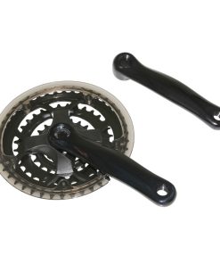 Pedalier VTT Gravity 7-8V. Noir 150mm 42-32-22 Avec Pare-Chaine (Boitier 118-122mm)
