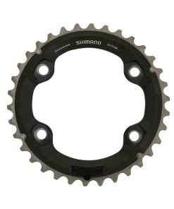Plateau VTT 4 Branches D.96 Pour Shimano Xt M8000 Double 34 Dents Exterieur Origine 11V.