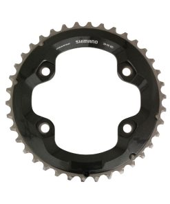 Plateau VTT 4 Branches D.96 Pour Shimano Xt M8000 Double 38 Dents Exterieur Origine 11V.