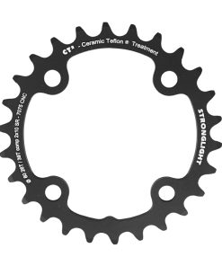 Plateau VTT 4 Branches D.80 Pour SRAM X0-Xx-X9-X7 Stronglight Double 26 Dents Interieur Noir Ct2 Non Filete 10V. - Epaisseur 3.5mm