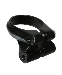 Collier Serrage Tige de Selle Avec Fixation Porte Bagage Alu Noir Diam 34,9mm