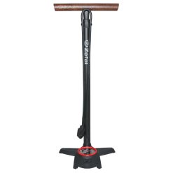 Pompe A Pied Zefal Profil Max Fp60 Corps Alu Noir Mat Manometre 12Bars Raccord Switch Vp-vs Manche En Bois - Made In France