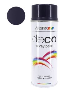 Bombe de Peinture Motip Deco Glycero Brillant Bleu Acier Aerosol 400 ml (01635)