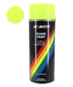Bombe de Peinture Motip Pro Fluo Jaune Aerosol 400 ml (04022)
