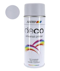 Appret Peinture Motip Primer Deco Universel Glycero Gris (Aerosol-Bombe 400 Ml) (01612)