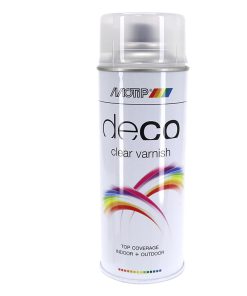 Bombe de Peinture Motip Deco Glycero Brillant Vernis Transparent Aerosol 400 ml (01603)