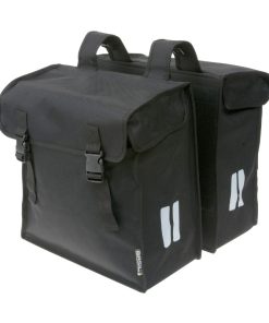 Sacoche Arriere Velo Double Basil Mara Xxl 47L Noir (45X16X36Cm)