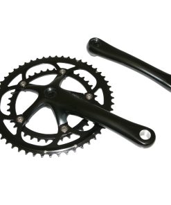 Pedalier Route 9-10V. Noir 172,5mm 39-53 Diam.130mm Pour Boitier 110mm