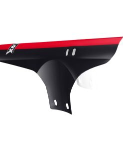 Garde Boue VTT Av Velox Colori Noir-Rouge Fixation Fourche Rilsan