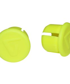 Bouchon de Cintre Guidon Route Velox Jaune Fluo (Sur Carte Par 2)