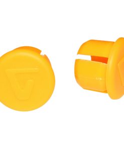Bouchon de Cintre Guidon Route Velox Orange Fluo (Sur Carte Par 2)