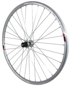 Roue Route Patin Blocage 700 Road Runner Arriere Argent Moyeu Velox Cassette Type Shimano 11-10-9V 32 Rayons Galva Jante 15C