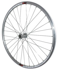 Roue Route Patin Blocage 700 Road Runner Avant Argent Moyeu Velox 32 Rayons Galva Jante 15C