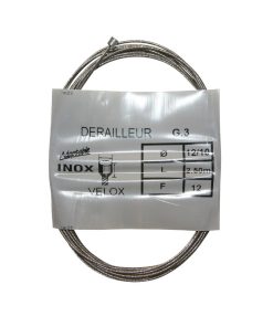 Cable de Derailleur Velox Inox Pour Shimano 2,50M (Boite de 25 Cables) 12-10 12 Fils