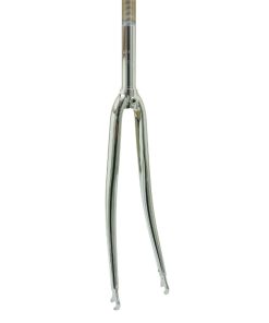 Fourche Route 700C Acier Chromee Cintre Guidone Pivot Filete 1"-22.2 Interieur
