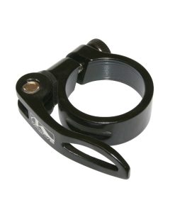 Collier Serrage Tige de Selle Rapide Alu Noir Diam 34,9mm