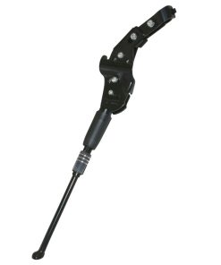 Bequille Velo Laterale Arriere Gravity 24-28" Reglable Fixation Base-Hauban Alu Noir (Compatible Disque de Frein Ar)