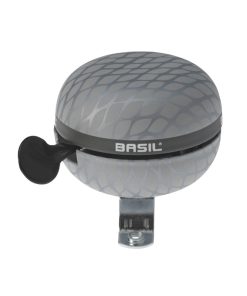 Sonnette Timbre Basil Noir Argent Metal Diam 60mm (Vendu A L'Unite) Fixation 22,2-25,4mm