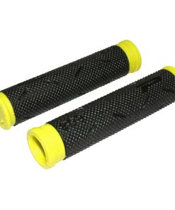 Poignee VTT Progrip 808 Noir-Jaune Fluo Ø22mm L120mm (Paire)