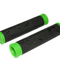 Poignee VTT Progrip 808 Noir-Vert Fluo Ø22mm L120mm (Paire)