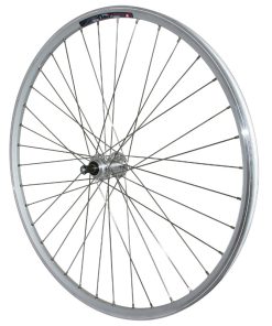 Roue VTC Patin Blocage 700 X 35 - 28" M260 Arriere Renforce Moyeu Miche Magnum Argent Roue Libre 6-7V Special Loueur Jante 19C 36 Rayons Inox -Poids Max 130 Kg-