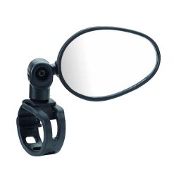 Retroviseur Velo - Trottinette Gauche Ou Droit Newton Fixation Sur Cintre Guidon (Miroir 6,5X4,5 Cm)