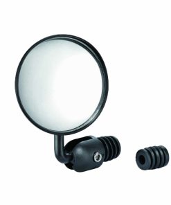 Retroviseur Velo - Trottinette Gauche Ou Droit Newton Reglable Fixation Extremite Cintre Guidon (Miroir Diam 7,5 Cm)