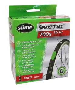 Chambre a Air Velo 700 X 28-32 Slime Valve Presta Obus Demontable Avec Liquide Anti-Crevaison