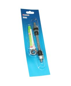 Axe de Roue VTT Avant Plein Chrome Weldtite D 9 X 140mm Avec Graisse et Cage A Billes