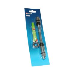 Axe de Roue VTT Arriere Plein Chrome Weldtite D 10 X 175mm Avec Graisse et Cage A Billes