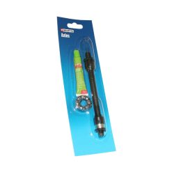 Axe de Roue VTT Arriere Creux Weldtite D 10 X 140mm Avec Graisse et Cage A Billes