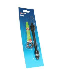 Axe de Roue VTT Arriere Creux Weldtite D 10 X 140mm Avec Graisse et Cage A Billes